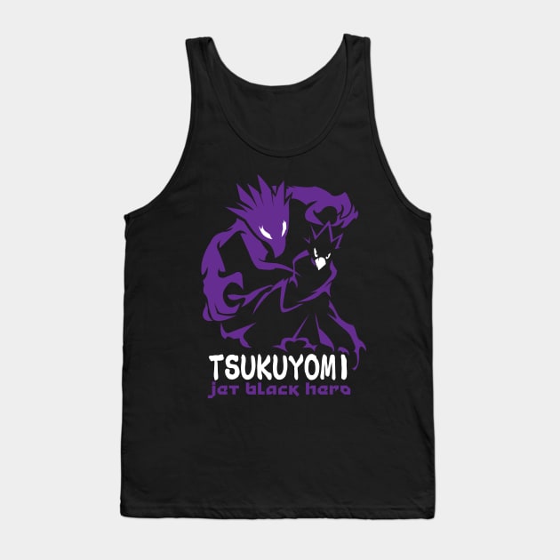 Jet Black Hero: Tsukuyomi Tank Top by merch.x.wear